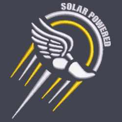 Ladies PosiCharge ® Tri Blend Wicking 1/4 Zip Pullover - White Design