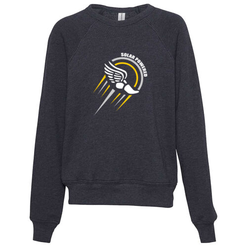 Youth Sponge Fleece Crewneck Sweatshirt w/ Back Name Option - White Thumbnail