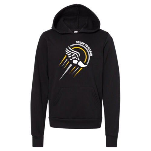 Youth Sponge Fleece Hoodie w/ Back Name Option - White Thumbnail