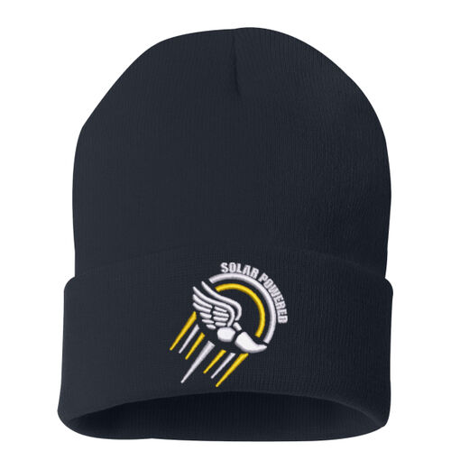 12 Inch Knit Beanie - White Thumbnail