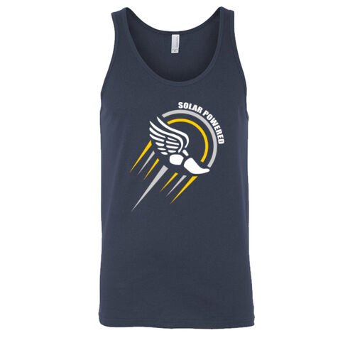 Unisex Jersey Tank w/ Back Name Option - White Thumbnail
